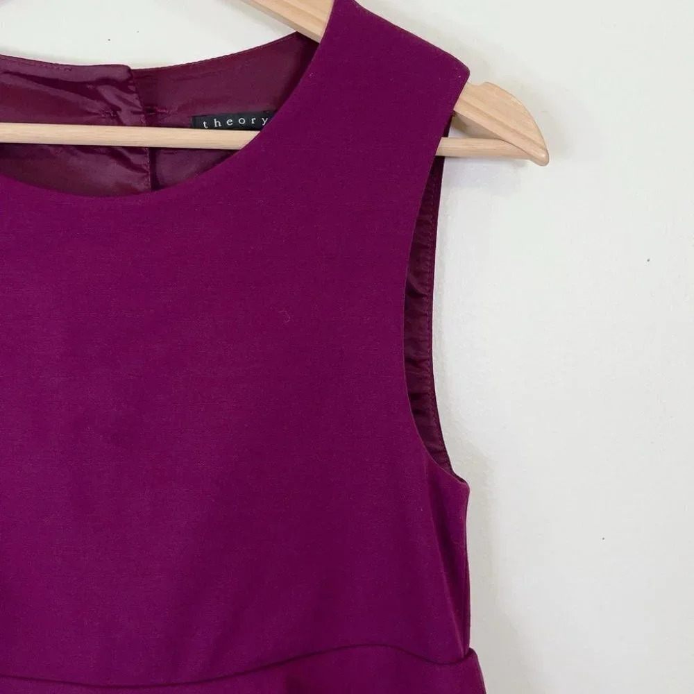 Theory Tiered Selma Sleeveless Mini Dress - Picture 5 of 13